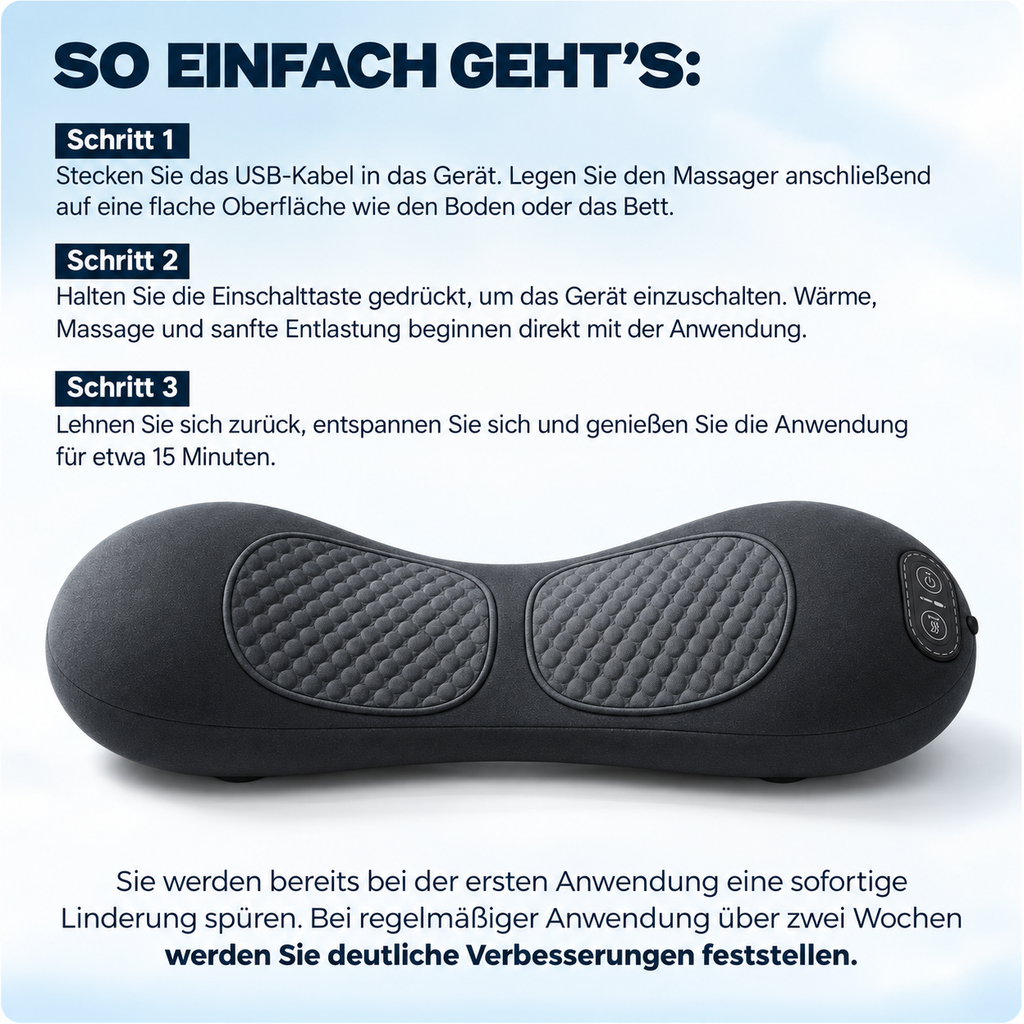 CalmSpine – Rückenmassagegerät mit Wärme